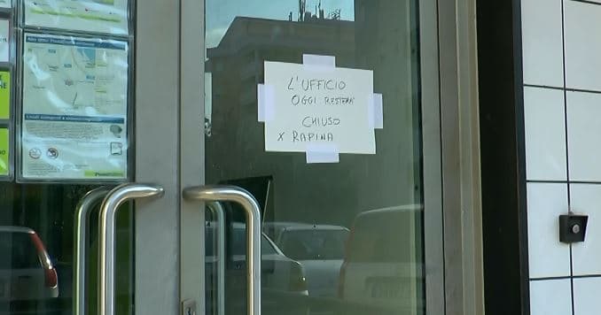 Rapina a mano armata nell'ufficio postale di Corigliano