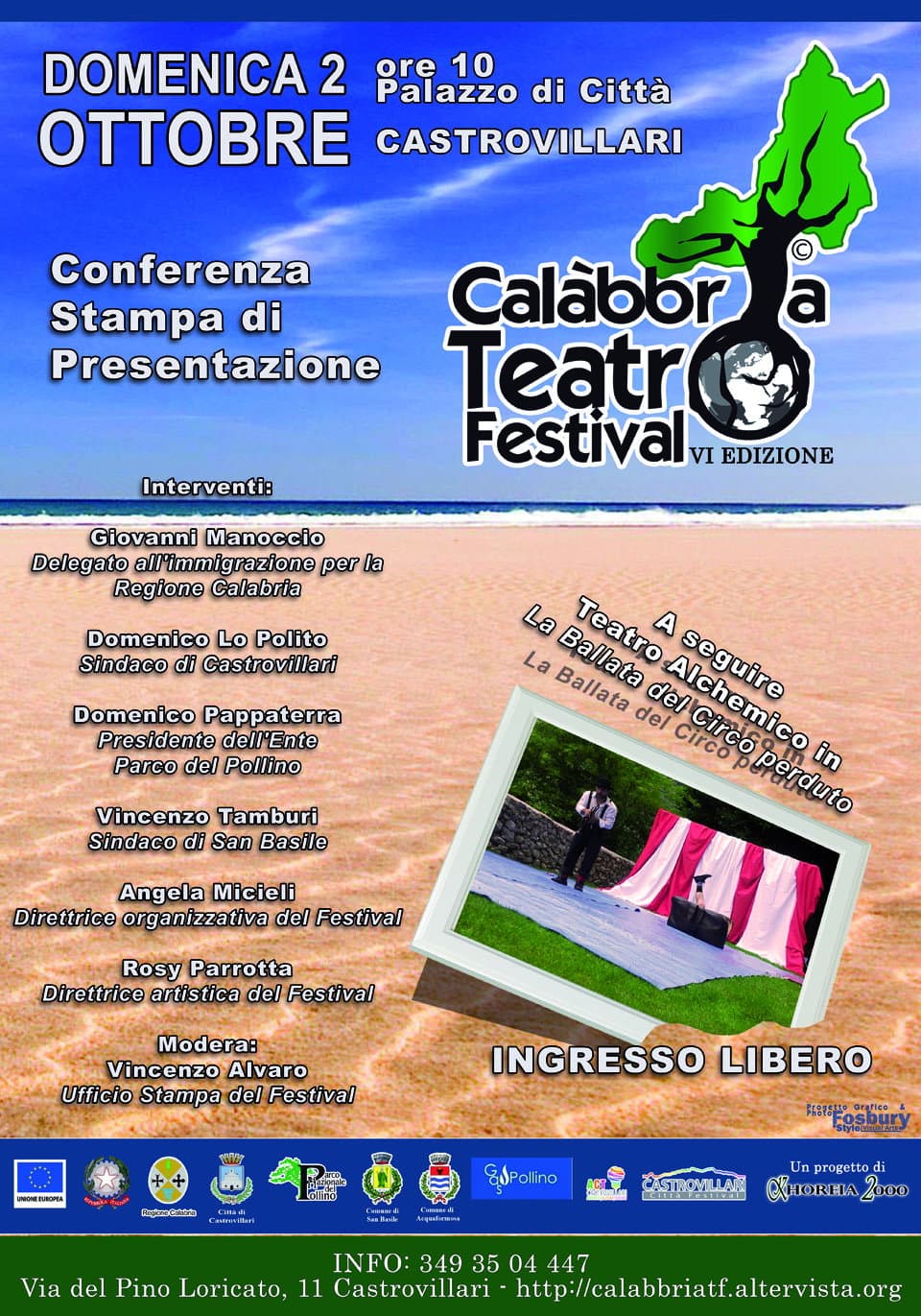 Calabbria Teatro Festival:immigrazione il tema della VI edizione