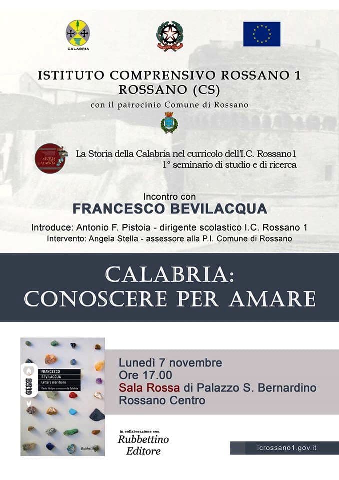Cultura,Rossano:primo seminario di studio sulla storia della Calabria