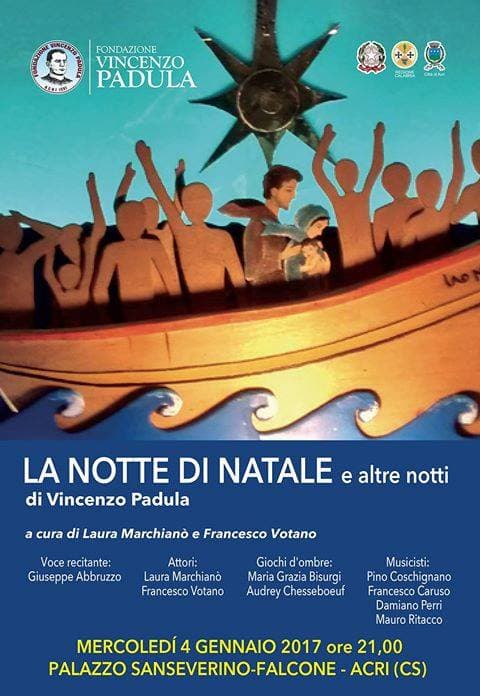 Acri: la Fondazione Padula presenta "La Notte di Natale ed altre notti"