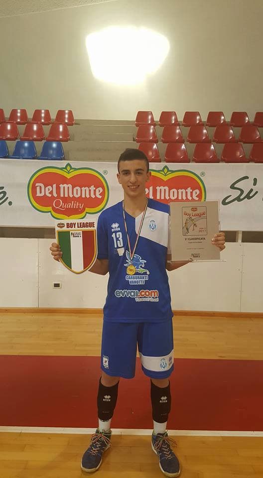 Il pallavolista rossanese Gabriele Laurenzano è Campione d'Italia