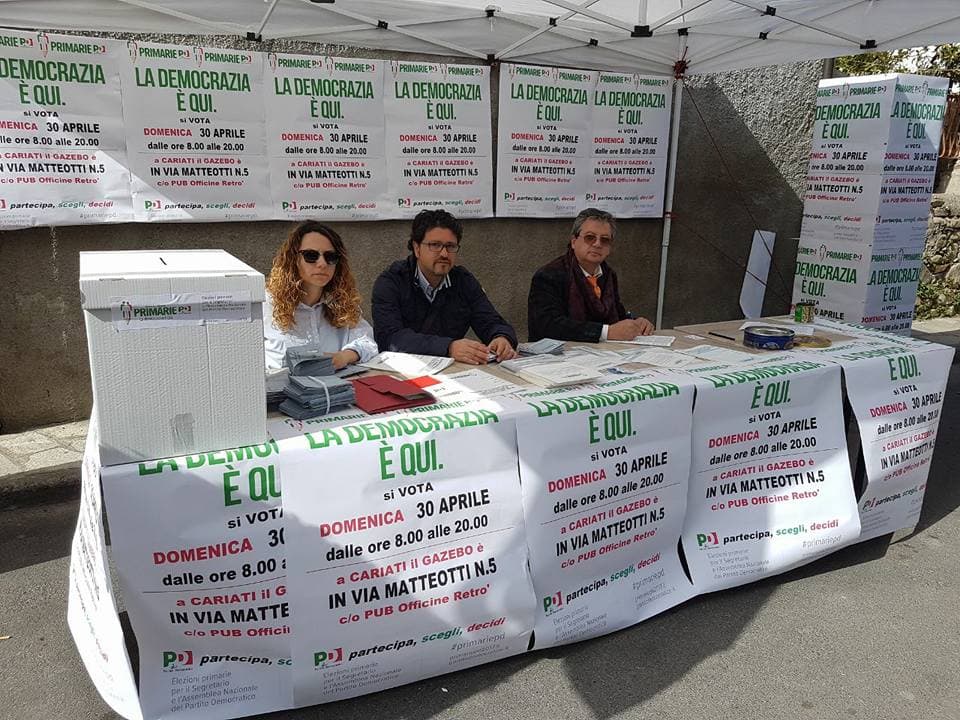 Pd Cariati, Di Donna: risultato delle primarie di ieri 30 aprile