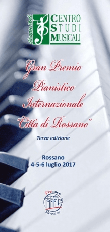 Aperte le iscrizioni per la III edizione del Gran Premio Pianistico Internazionale città di Rossano