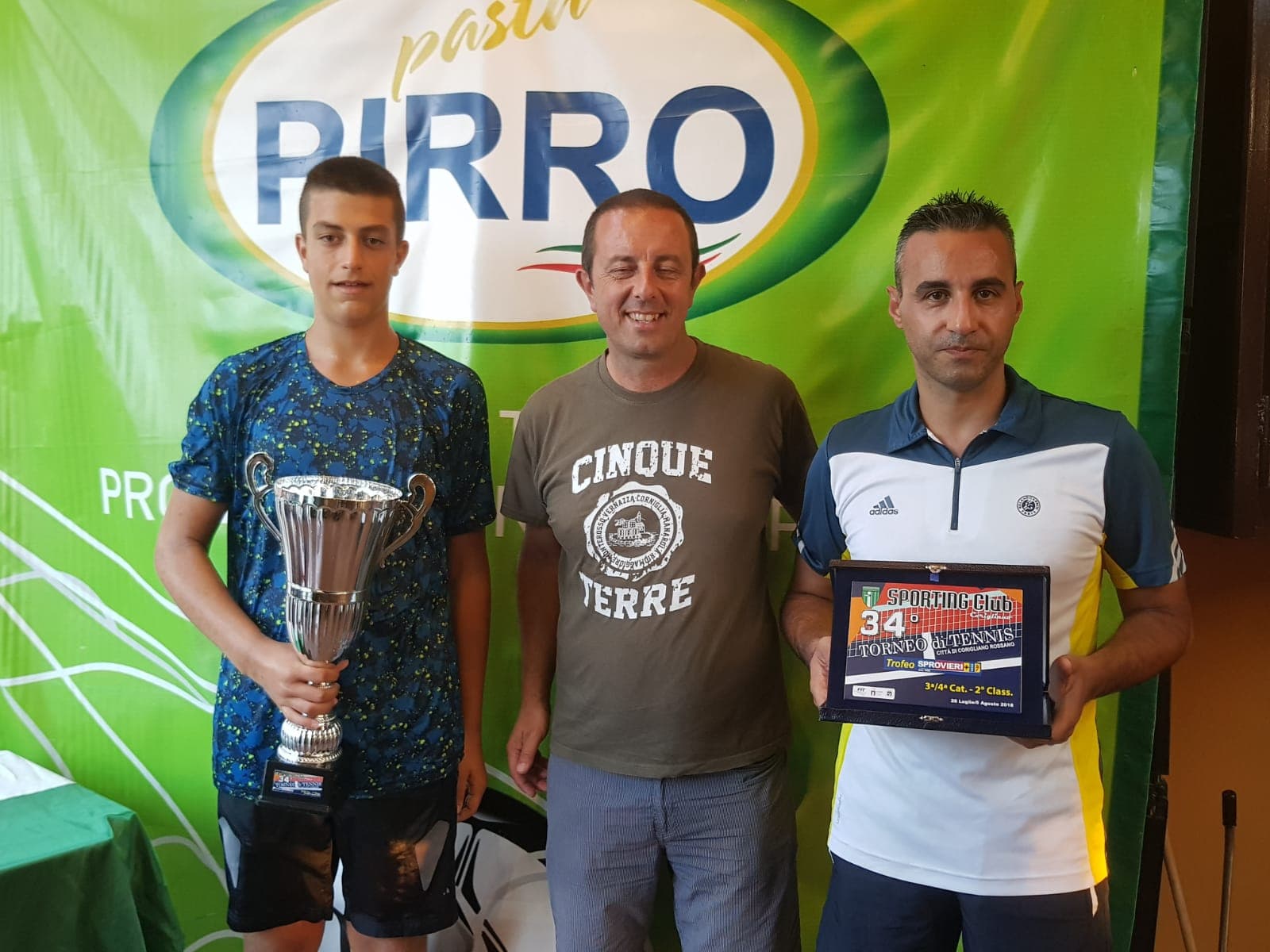 34esimo Torneo Tennis Città di Corigliano Rossano. Allo Sporting Club successo per Faraca ed Esposito