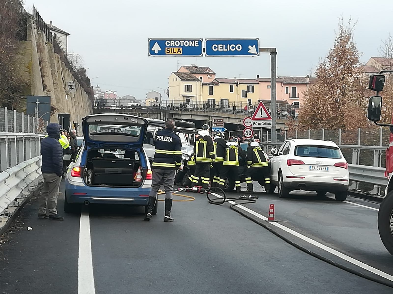 Incidente mortale sulla 107, una vittima