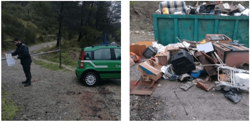 Carabinieri Forestali, Albidona: attività illecita di rifiuti. Sequestrata area comunale