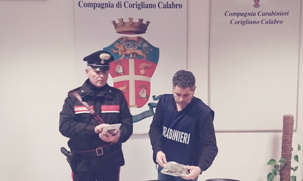 Droga, Carabinieri di Corigliano fermano due giovani insospettabili