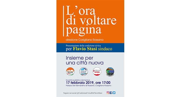 Flavio Stasi sindaco, incontro pubblico a Rossano