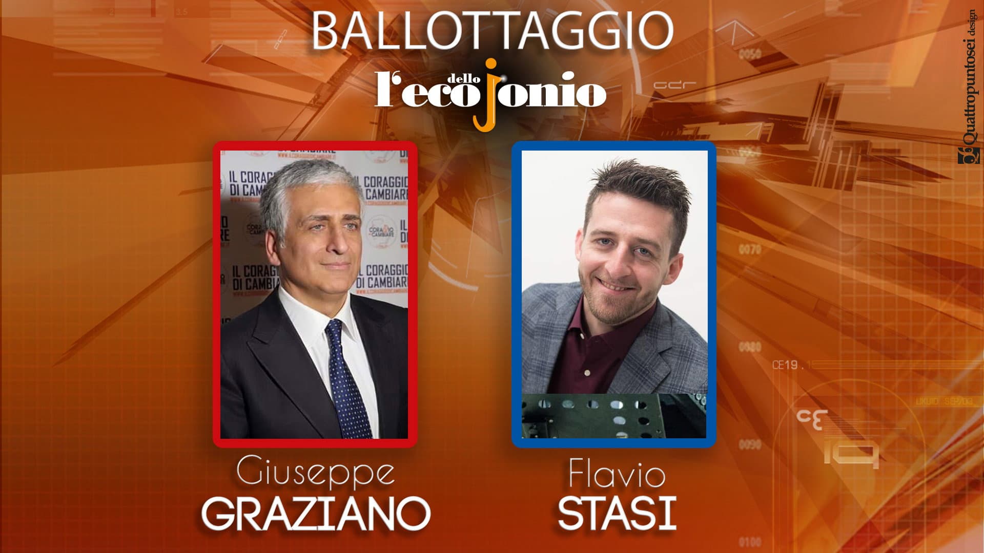 AMMINISTRATIVE CORIGLIANO ROSSANO, STASI E GRAZIANO AL BALLOTTAGGIO