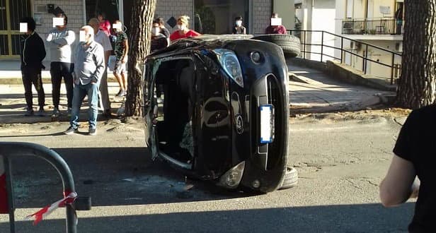 Rocambolesco incidente su Viale della Repubblica. Interviene anche l’Elisoccorso