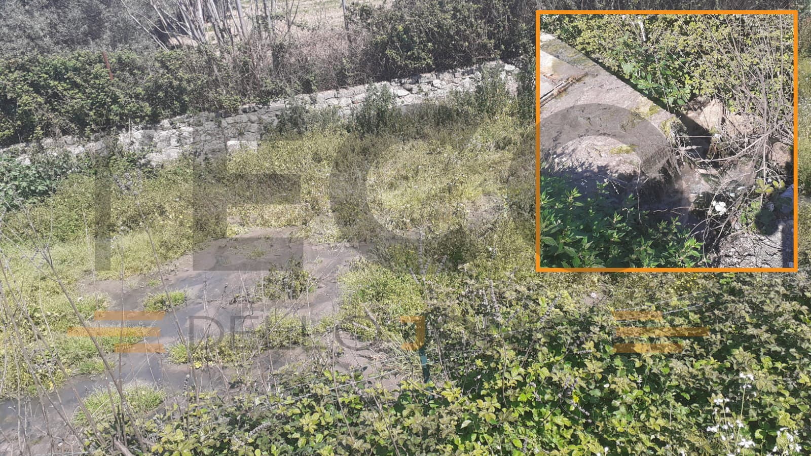Un terreno agricolo distrutto dalla rete fognaria. La denuncia dei proprietari