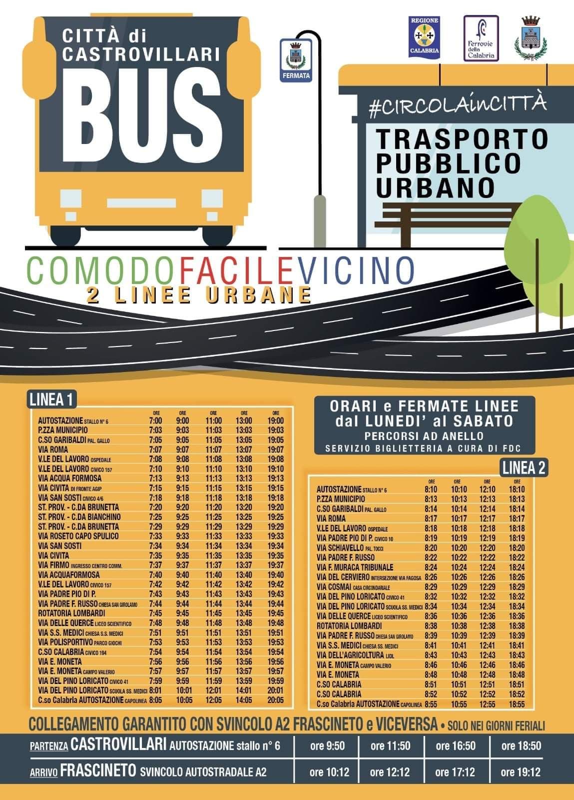 Castrovillari, Regione e Ferrovie della Calabria insieme per rafforzare il servizio bus urbano