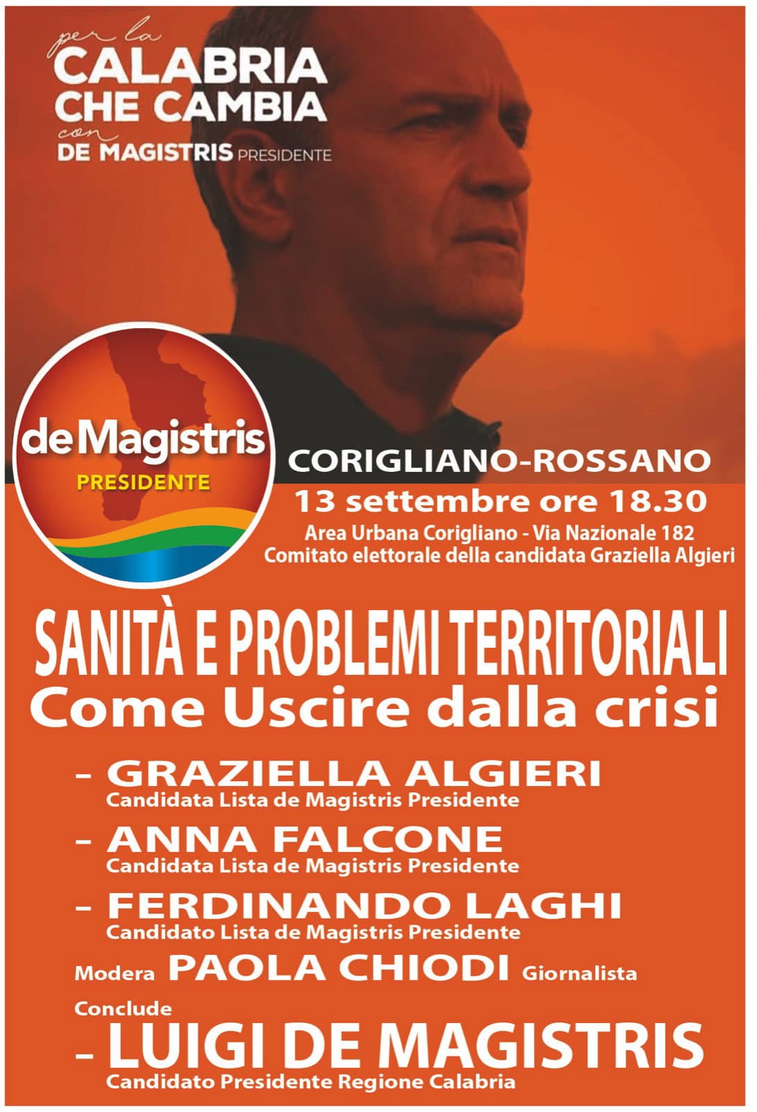 REGIONALI 2021 - Co-Ro: Graziella Algieri inaugura con de Magistris il suo comitato elettorale il 13 settembre