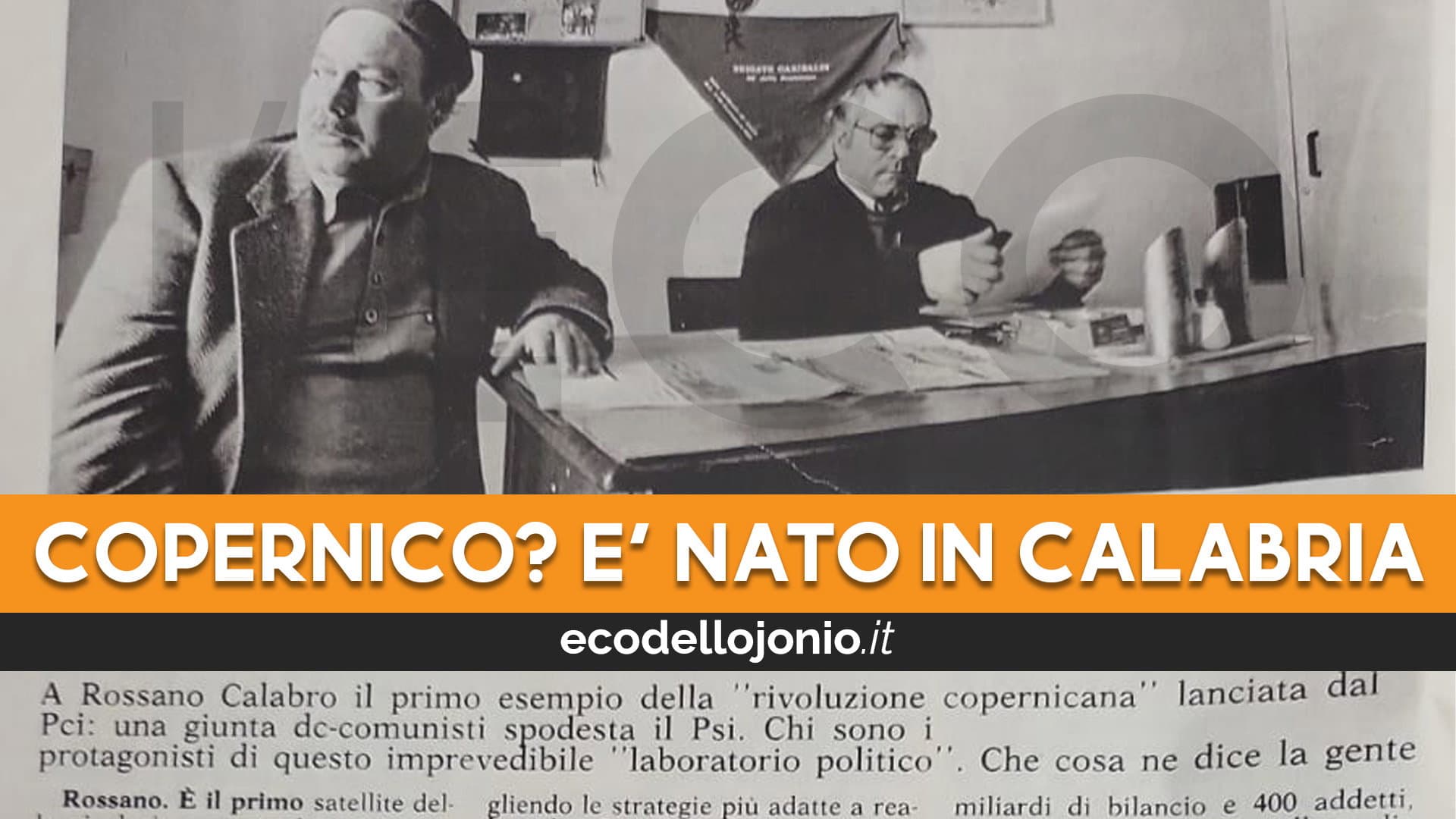9 maggio, quando Rossano fu laboratorio del "compromesso storico" Pci-Dc