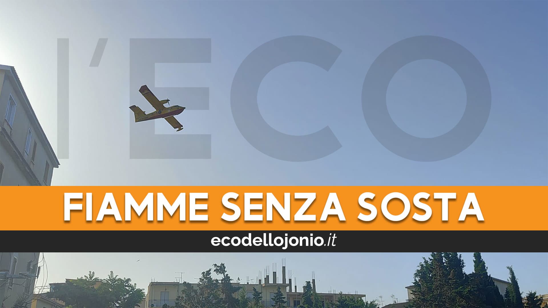Brucia ancora la Sila Greca: stamattina canadair in azione nella Valle del Trionto