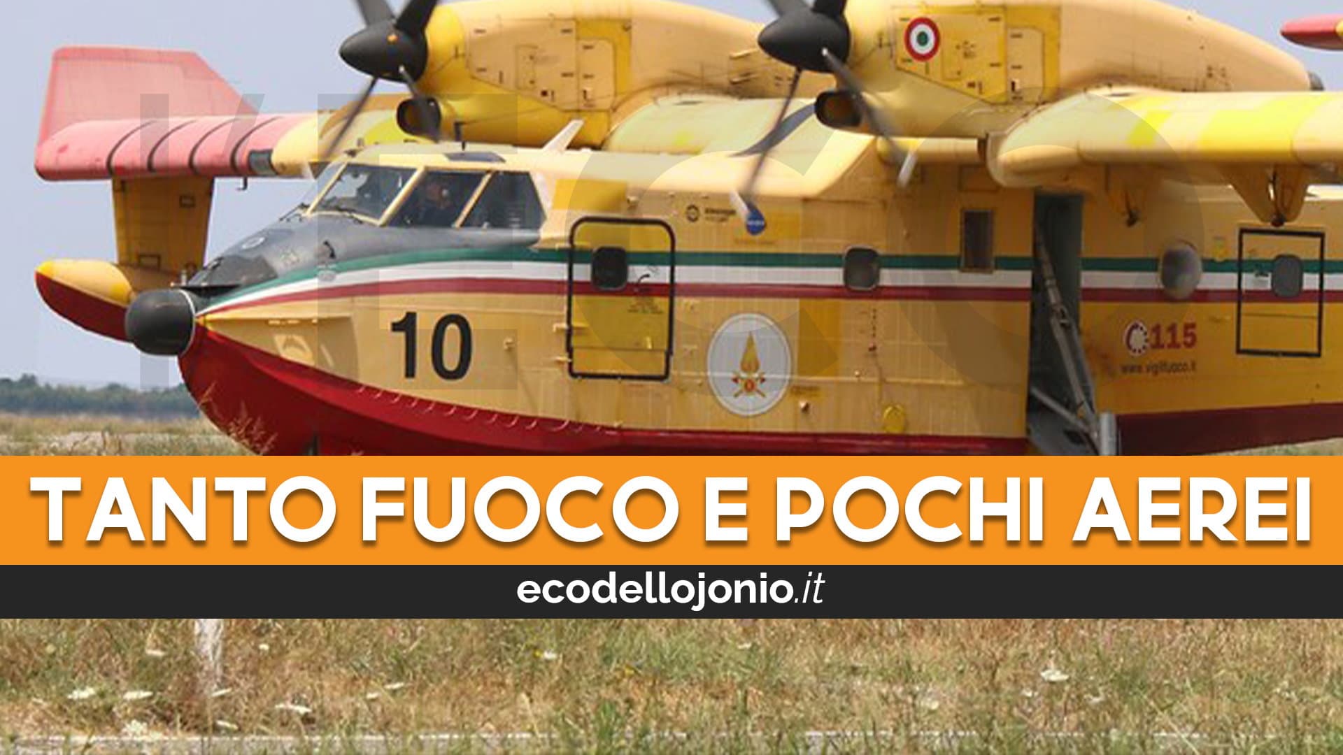 Emergenza incendi, i canadair da soli non ce la fanno: nella Sibaritide tre roghi in 24 ore