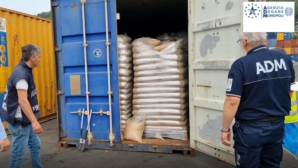 Sequestrate 24 tonnellate di pellet "tarocco" diretto in Calabria