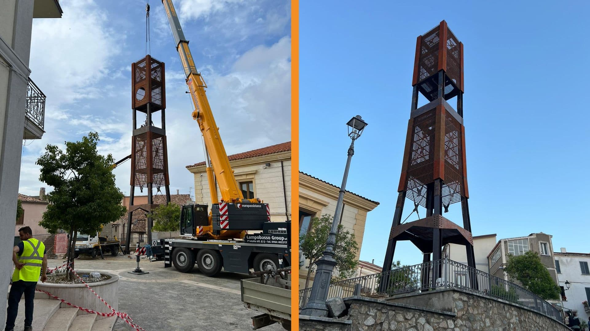 Vaccarizzo Albanese, quasi terminati i lavori della piazza "Pasquale Scura"