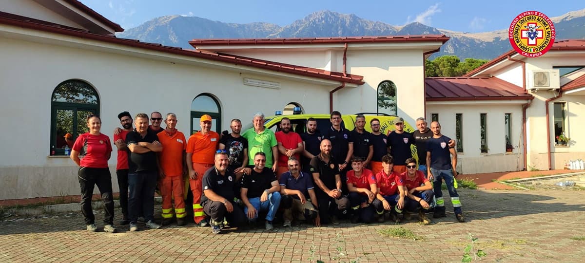 Continua l'attenzione del Cnsas Calabria per le zone colpite da incendi boschivi