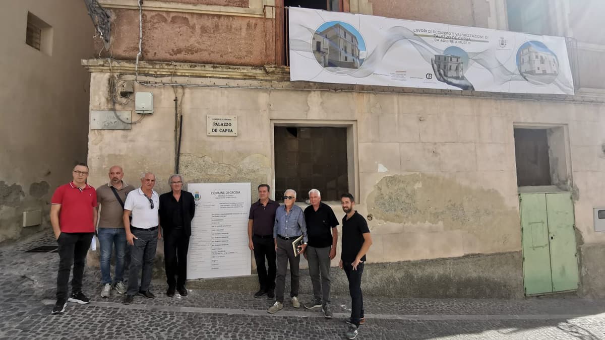 Crosia, consegnati i lavori di Palazzo De Capua. «Un intervento storico»