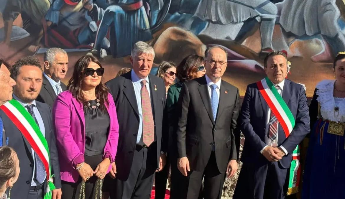 Il Presidente della repubblica albanese Begaj visita San Cosmo
