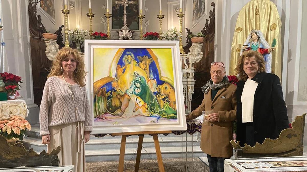 Presentato a Co-Ro “Epifania”, il nuovo dipinto della Pittrice Rossella D’Aula