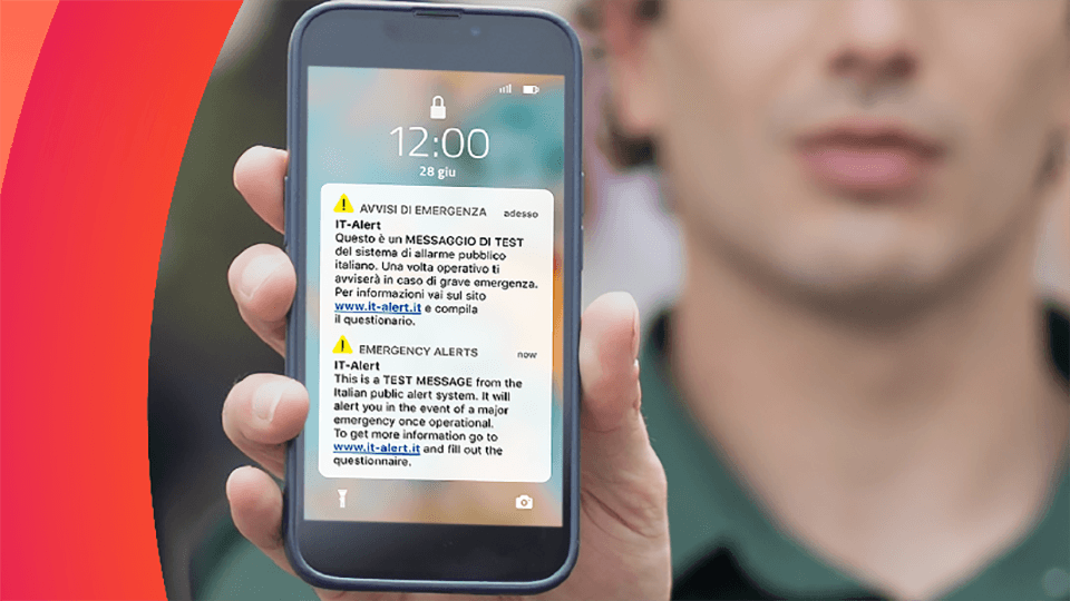 Tornano i messaggi simulati di IT-Alert per preparare la popolazione alle gravi emergenze