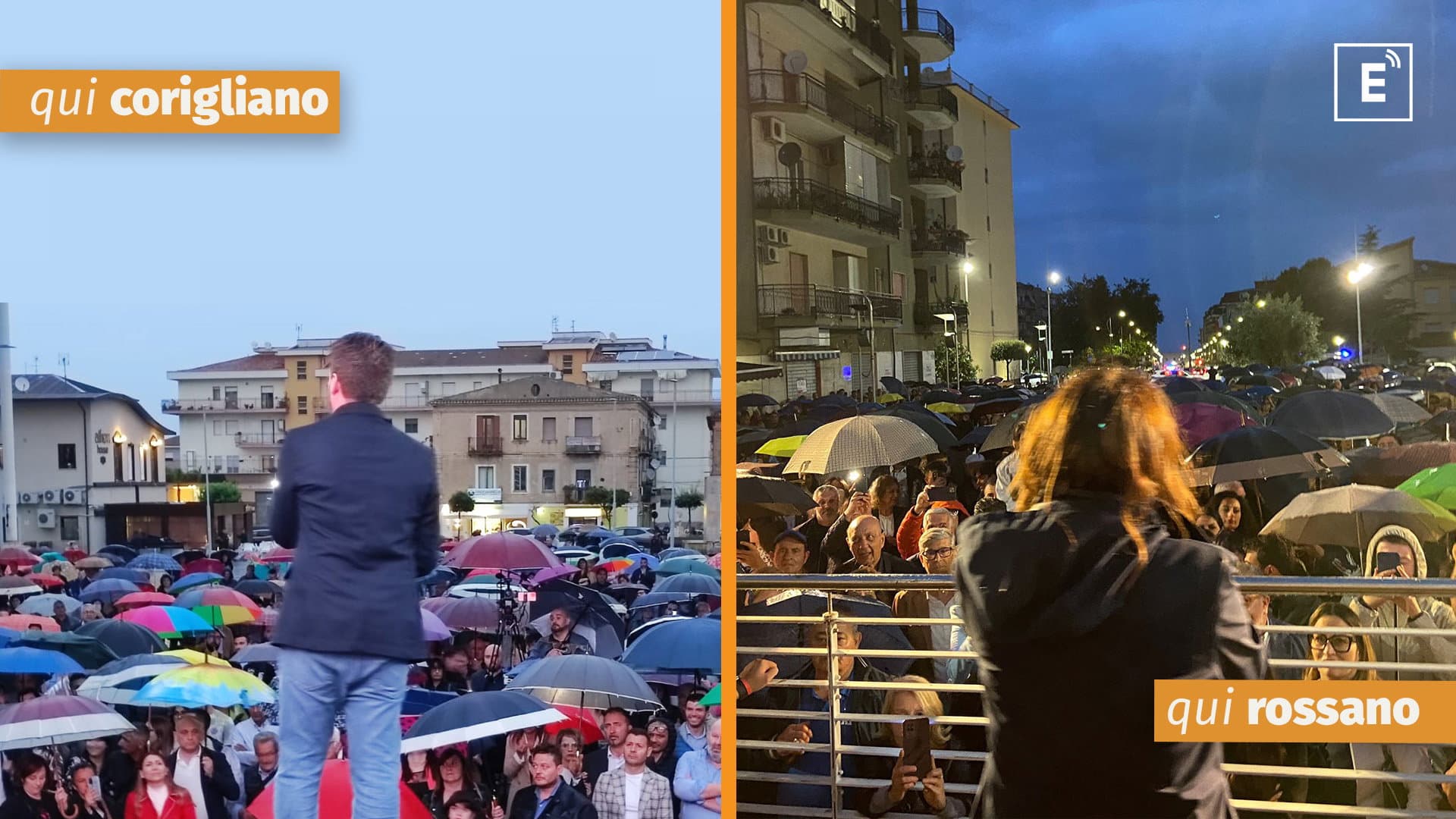 La pioggia bagna le piazze di Straface e Stasi: ma la campagna elettorale è già un bollore di attacchi