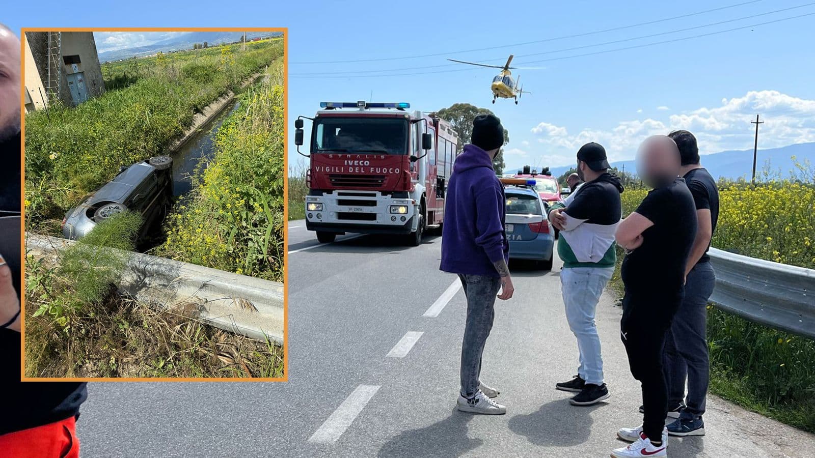 Scontro auto-moto sulla SS106: un ferito grave trasferito a Cosenza