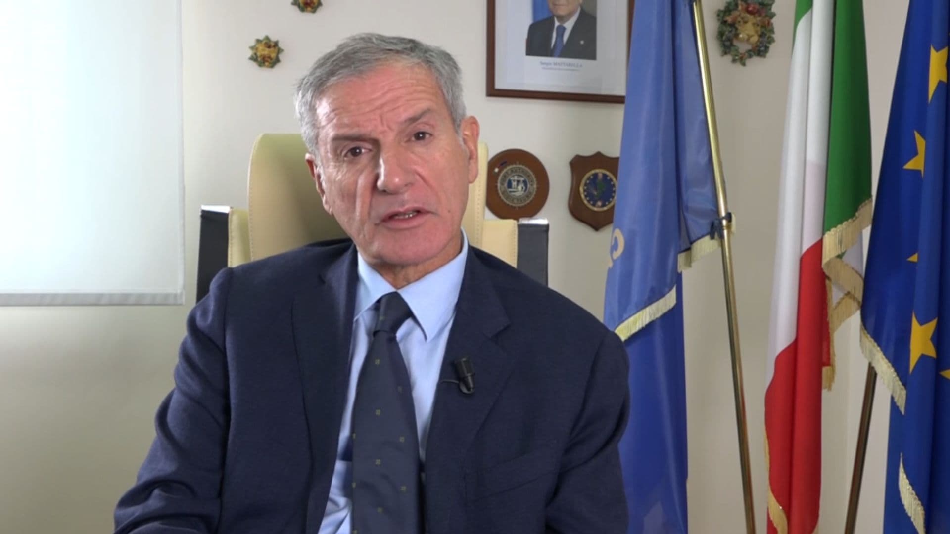I saluti del Presidente Agostinelli per la fine del mandato alla guida dell'Autorità Portuale