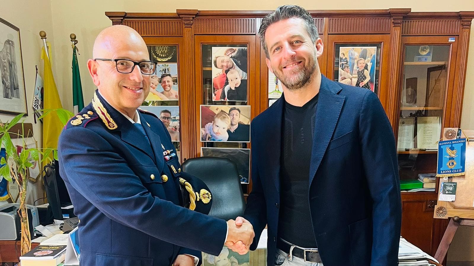 Il sindaco Stasi e l'Amministrazione si congratulano con il nuovo Dirigente del Commissariato di Pubblica Sicurezza