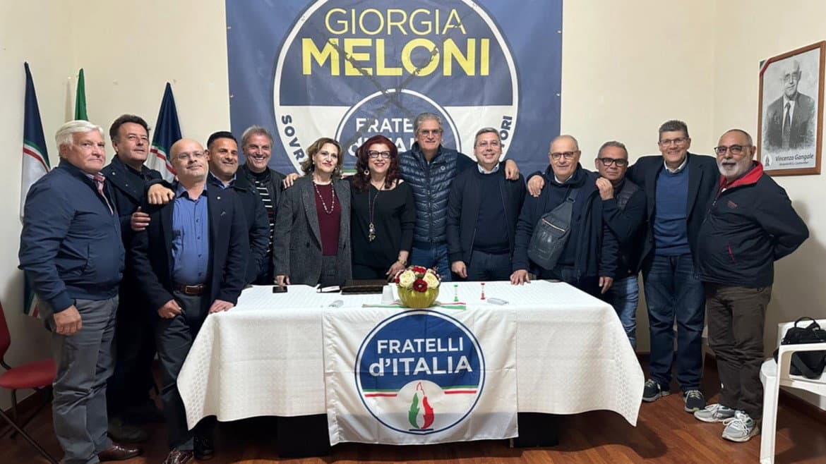 Castrovillari, Fratelli d’Italia fa il bilancio annuale: consenso alle regionali e incarichi di vertice