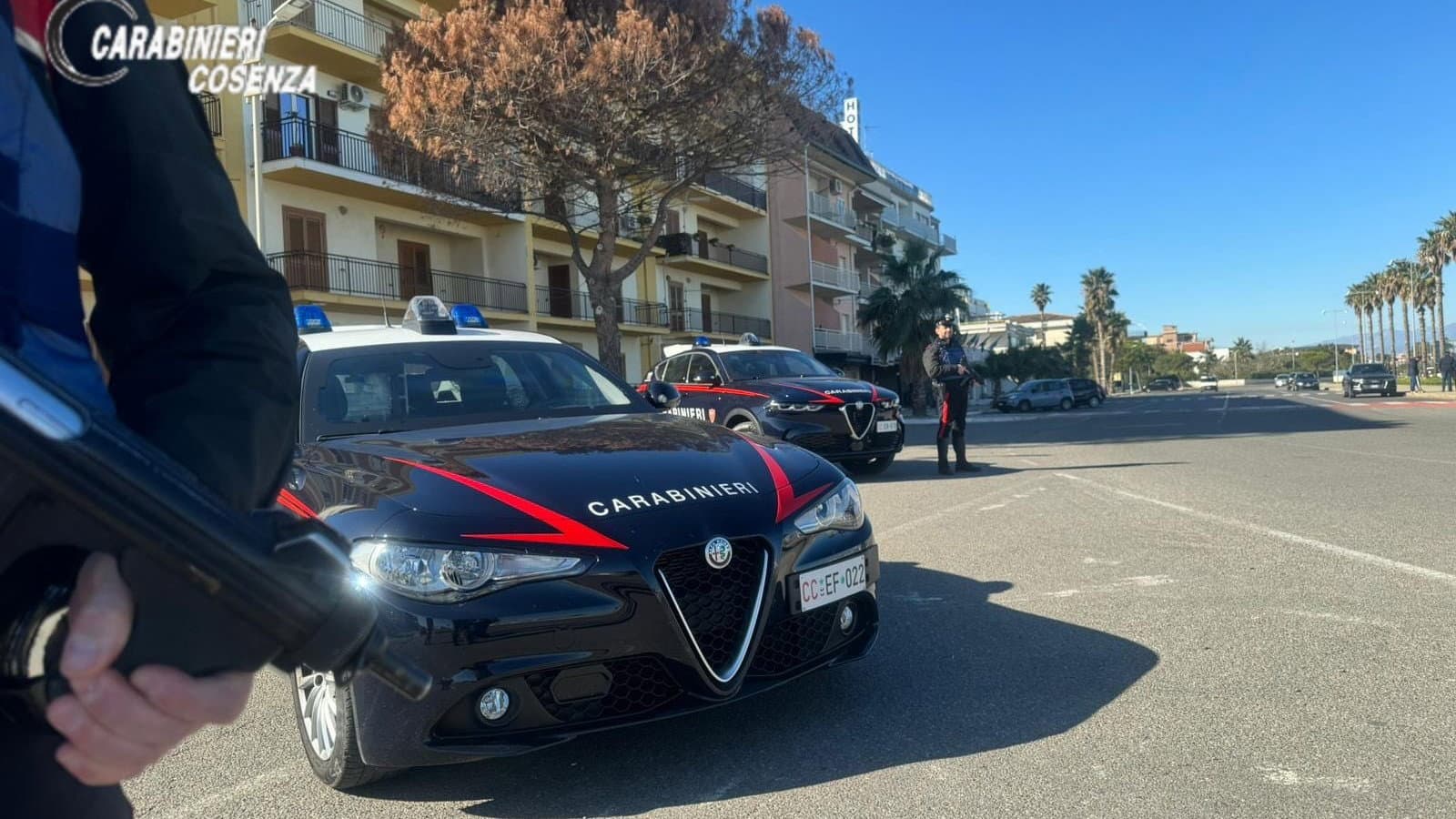 Schiavonea, arrestato 37enne per droga: cocaina e hashish sequestrati dai Carabinieri