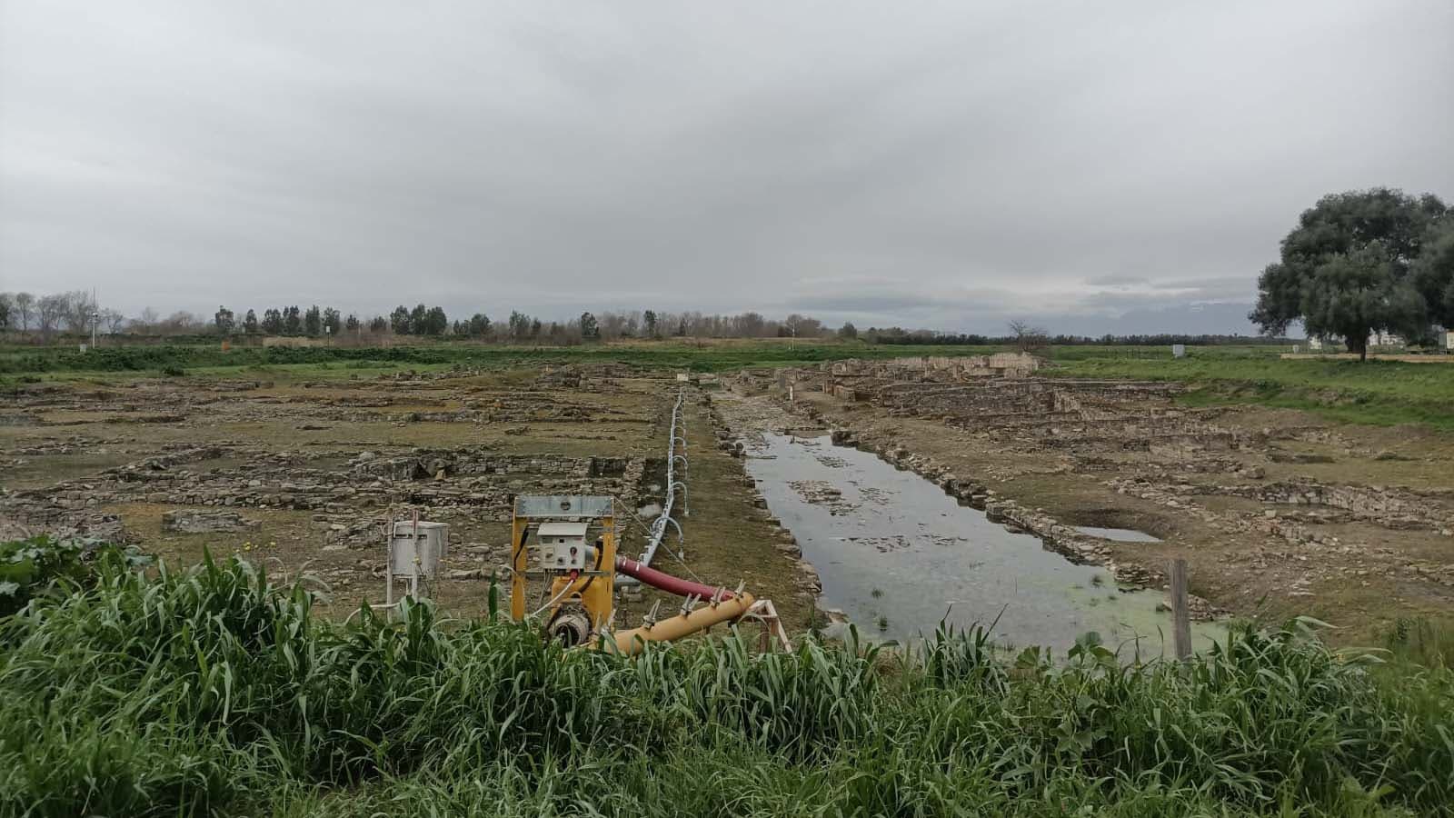 Esondazione Crati, in sicurezza il Parco Archeologico di Sibari