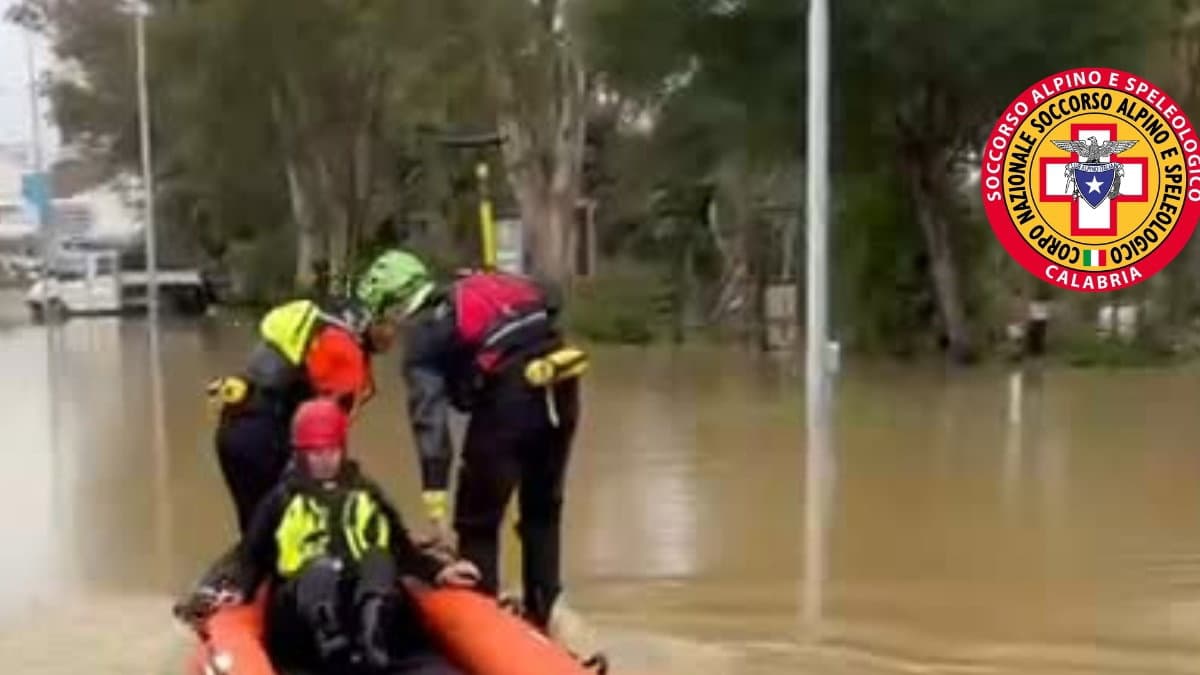 Alluvione, anche il Soccorso Alpino e Speleologico calabrese e pugliese ai Laghi di Sibari e Lattughelle