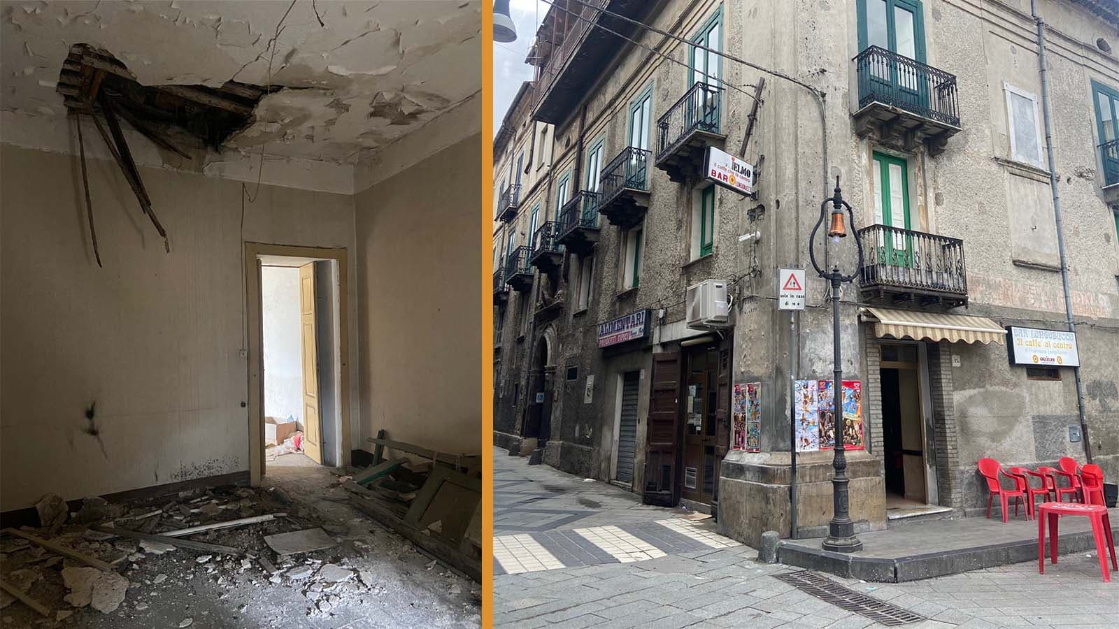 Longobucco, Palazzo Citino: simbolo di degrado nel cuore del paese. «Rischio crollo sulla piazza»