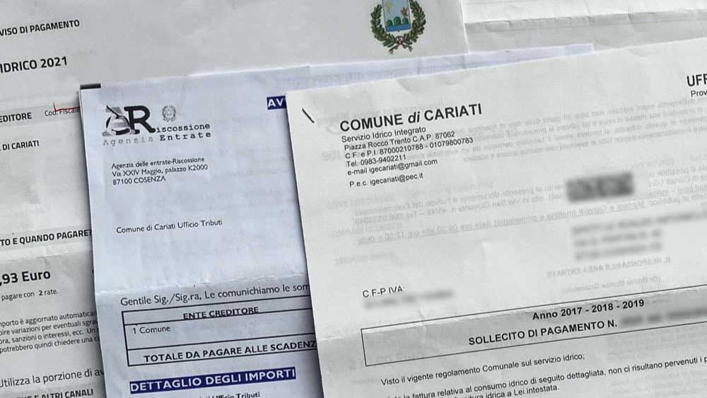 Cariati, IMU e TARI recapitate a Ottaviano: scoppia il caos, ricorsi alla Corte Tributaria di Cosenza