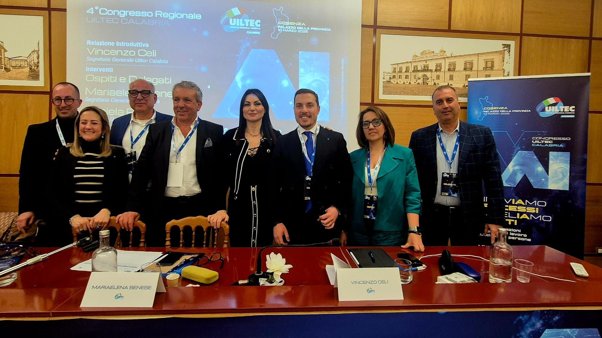 UILTEC Calabria, Vincenzo Celi riconfermato segretario generale: nuova fase per energia e lavoro