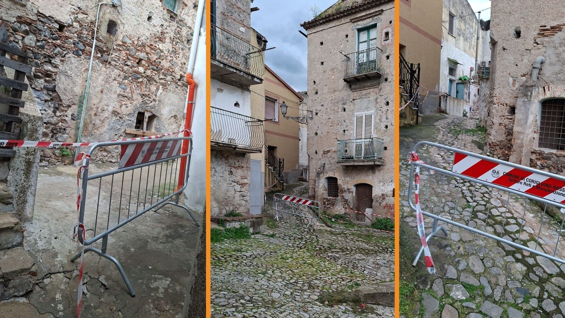 Co-Ro, crolli in un palazzo nobiliare abbandonato: scatta l'evacuazione nel rione San Michele