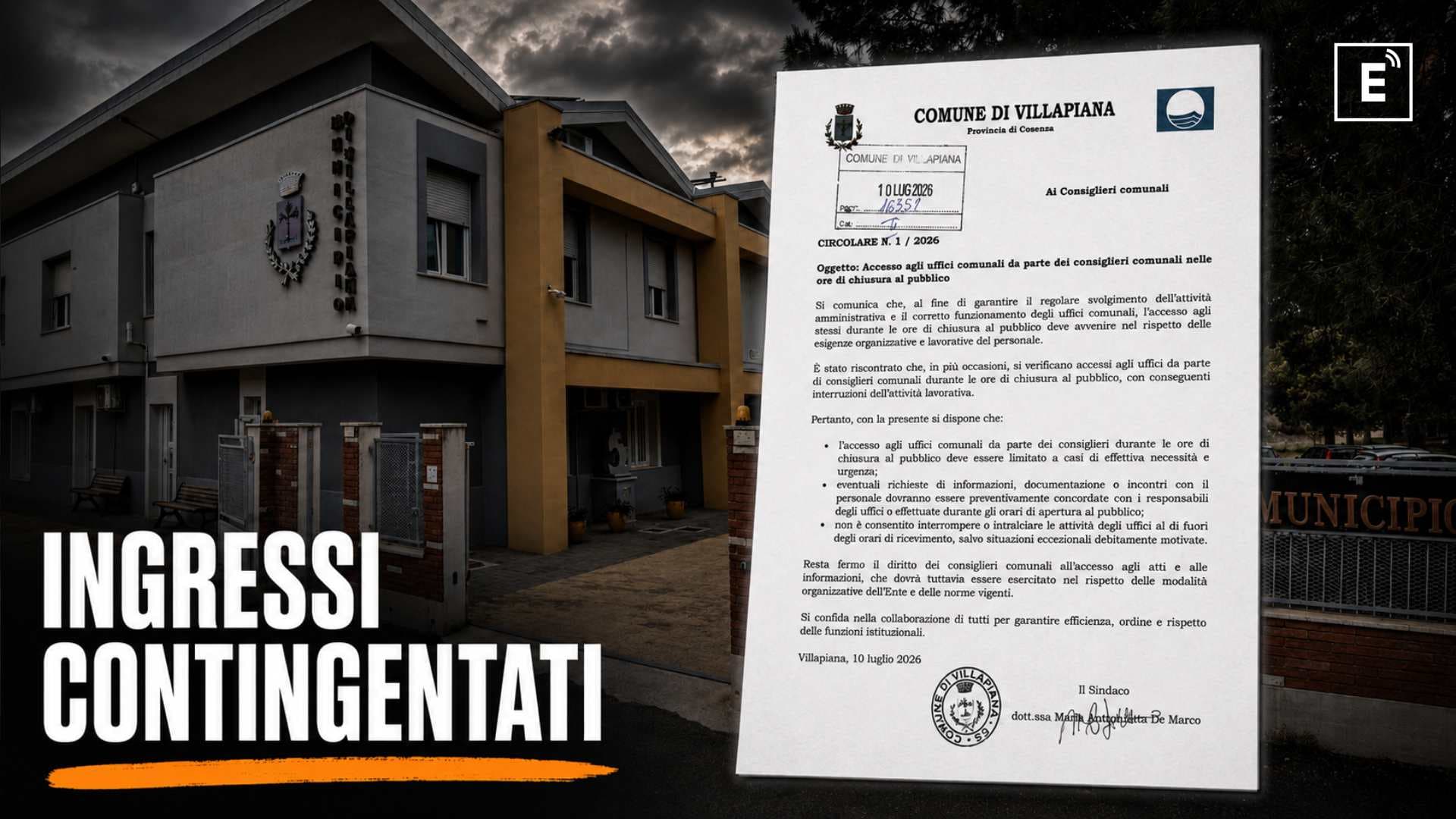 Villapiana, minoranza all’attacco: «Porte chiuse ai consiglieri, spalancate al marito della sindaca»