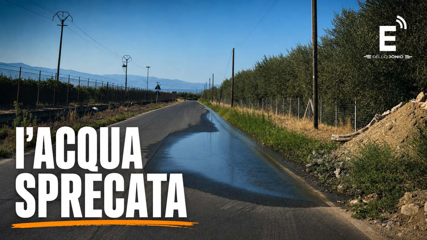 Agrumeti a secco, acqua sulla SP195 e uno scavo lasciato aperto: nuovo caso sul Consorzio a Insiti