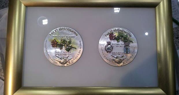 Gemellaggio Cariati - Cascia, 4 medaglie commemorative