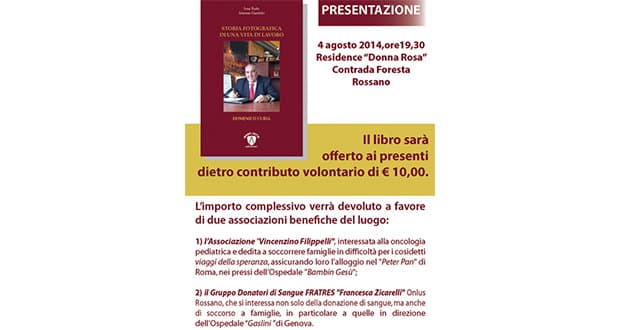 Rossano, questa sera presentazione del libro del Cavaliere Curia