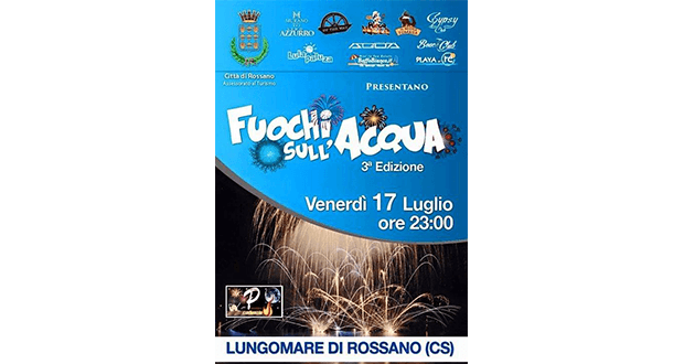 Rossano: Fuochi sull'acqua, cambia la viabilità