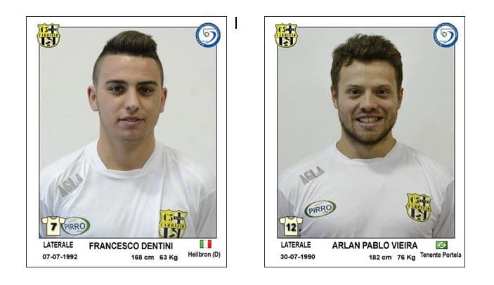 Corigliano Futsal, Vieira e Dentini convocati in Nazionale