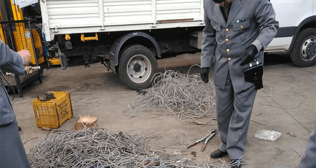 Operazione "black out", 13 misure cautelari per ricettazione rame