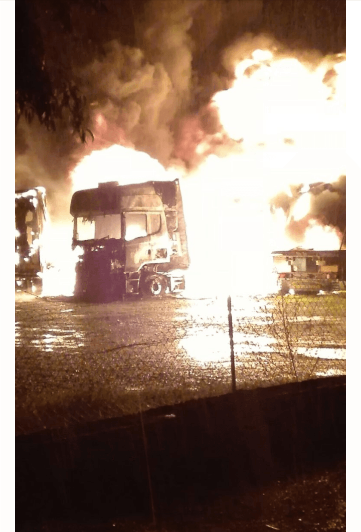 Cronaca Corigliano.Tir in fiamme,molti i danni