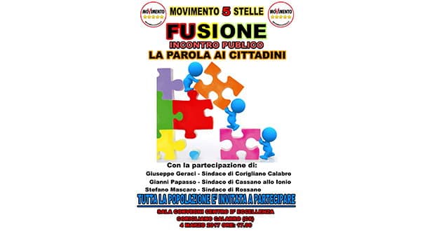 Fusione, incontro anche con Rossano e Cassano