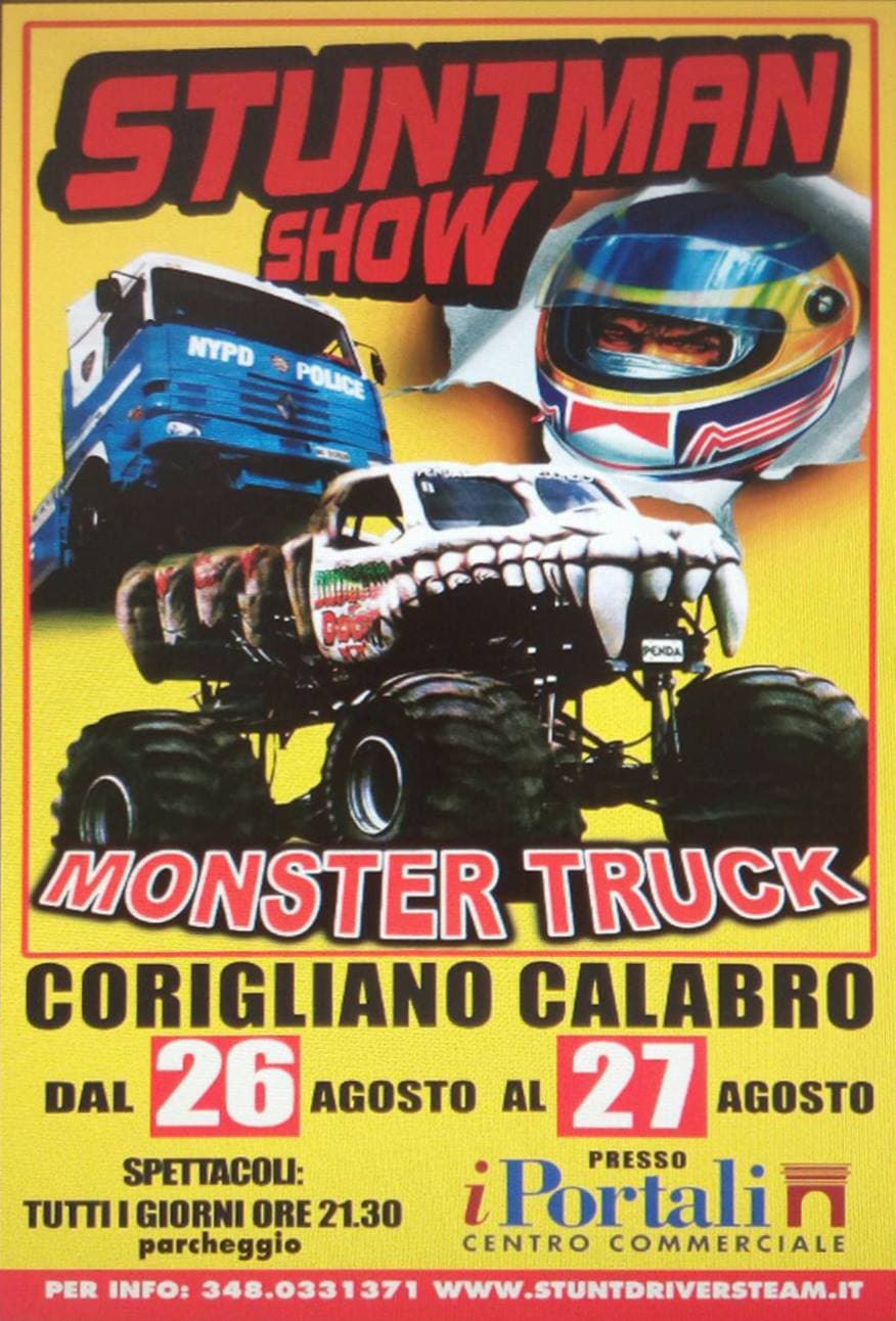 Corigliano: il 26 e 27 agosto al centro commerciale "I Portali" lo Stuntman Show