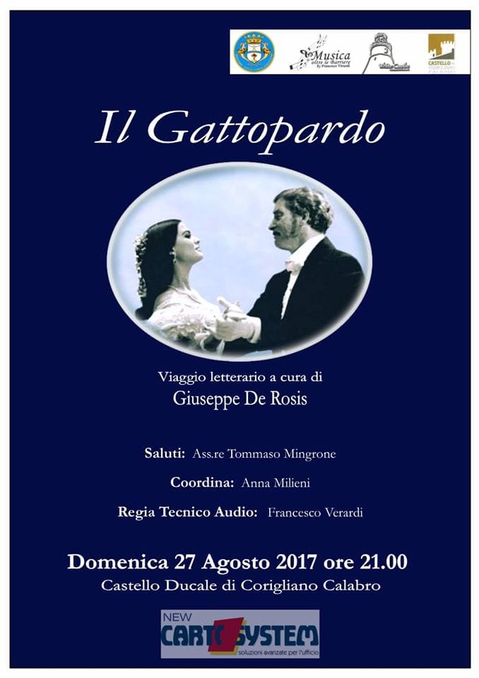 Corigliano: domenica 27 viaggio letterario "Il Gattopardo"